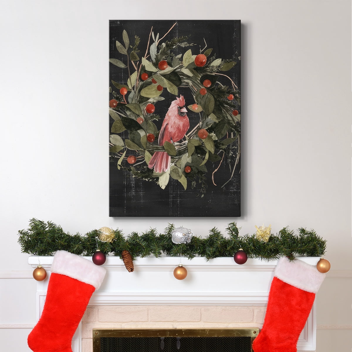 Christmas Cardinal II- Gallery Wrapped Canvas