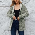 thumbnail image 3 of Abrigo de invierno para mujer NikouMX chaqueta de forro polar difuso Altamente versátil S, 3 of 8
