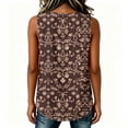 thumbnail image 5 of ClodeEU Women's Floral Print Sleeveless Tank Top, Round Neck Casual Flowy Blouse i-Multicolor,Women's Plus S, 5 of 6