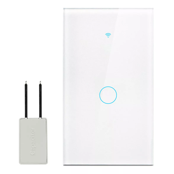 Interruptor Inteligente Wi-fi De 1 Vías Blanco Sin Neutro