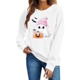 thumbnail image 6 of Trikvn Women's Halloween Sweatshirts Cute Ghost Pumpkin Graphic Pullover Tops Casual Long Sleeve Crewneck Fall Clothes Loose Fit Novelty Holiday Party Shirts, 6 of 6