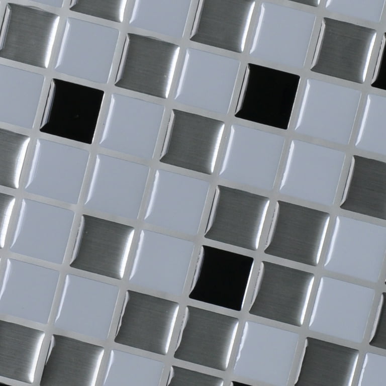 Art3d Gray Mosic 12 in. x 12 in. Peel and Stick Wall Tile Backsplash (6-Pack) Art3d Gray Mosic 12 in. x 12 in. Peel and Stick Wall Tile Backsplash (6-Pack)