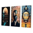 thumbnail image 3 of Designart "Sci-Fi Portrait Blue Future Man" Man Wall Art Set Of 3 - Glam Blue Gallery Wall Set For Home Decor, 3 of 6