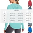 thumbnail image 4 of RongHuan Women's UPF 50+ Shirt Lightweight Sun Protection Shirt Long Sleeve Tops with Hood Outdoor Hiking Fishing Shirts, 4 of 10