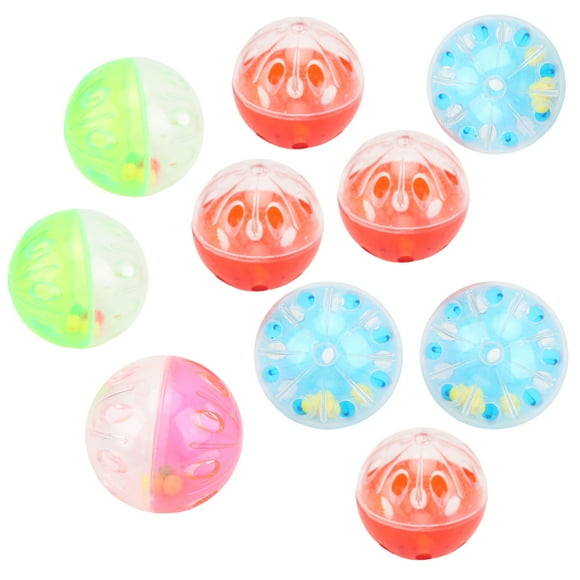Boule de Jouet, Plastique Coloré Oiseau Jouets Boule 10pcs pour les Conures pour Mâcher pour l'Entraînement