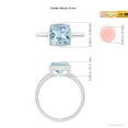 thumbnail image 4 of Angara Natural 1.95 Ct. Aquamarine Solitaire Ring in 14K White Gold for Women (Ring Size: 3), 4 of 9