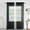 Black, variant on 2 Pack Basic Sheer Curtain Drapes for Living Room, Light Filtering Voile Drapes for Bedroom, Patio, Sliding Door, Each 40" W x 79" L