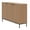 Light Walnut, variant on Nexera Conner Sideboard with 3 Doors, Black