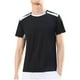thumbnail image 2 of pstuiky camisetas para hombre, Blusa deportiva informal de color liso con cuello redondo y manga corta elástica para hombre ropa de hombre l, 2 of 6