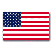 3.8 Inch American Flag Decal Sticker