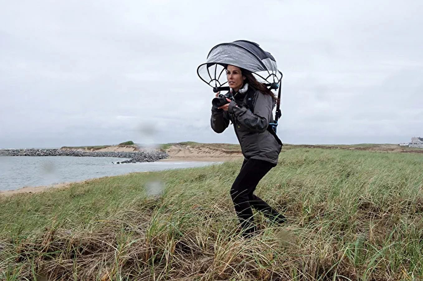 Hands-Free Umbrella / Wearable Weather Protection device for both Rain & Sun