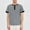 Gray(New), variant on Summer Men's Striped Casual Half Buttoned Round Neck Pullover Short Sleeve Comfortable Tops