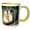 Yellow/White, variant on 3drose, Monkeys Hugging. Popular Print, Image., 11oz Magic Transforming Mug
