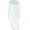 WHITE, variant on Women's Halter Slash Neck Lace-up Chest Wrapped Sleeveless Mermaid Dress, Solid Color