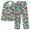 Green, variant on Christmas 2PC Homewear for Women Long Sleeve Button Down Cardigan Top with Pocket Long Pants Holiday Graphic Pajamas Set Green 2XL