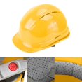 thumbnail image 3 of FYBTO Breathable ABS Safety Helmet Hard Hat Outdoor Construction Work Protective Cap(Yellow)-0905, 3 of 5