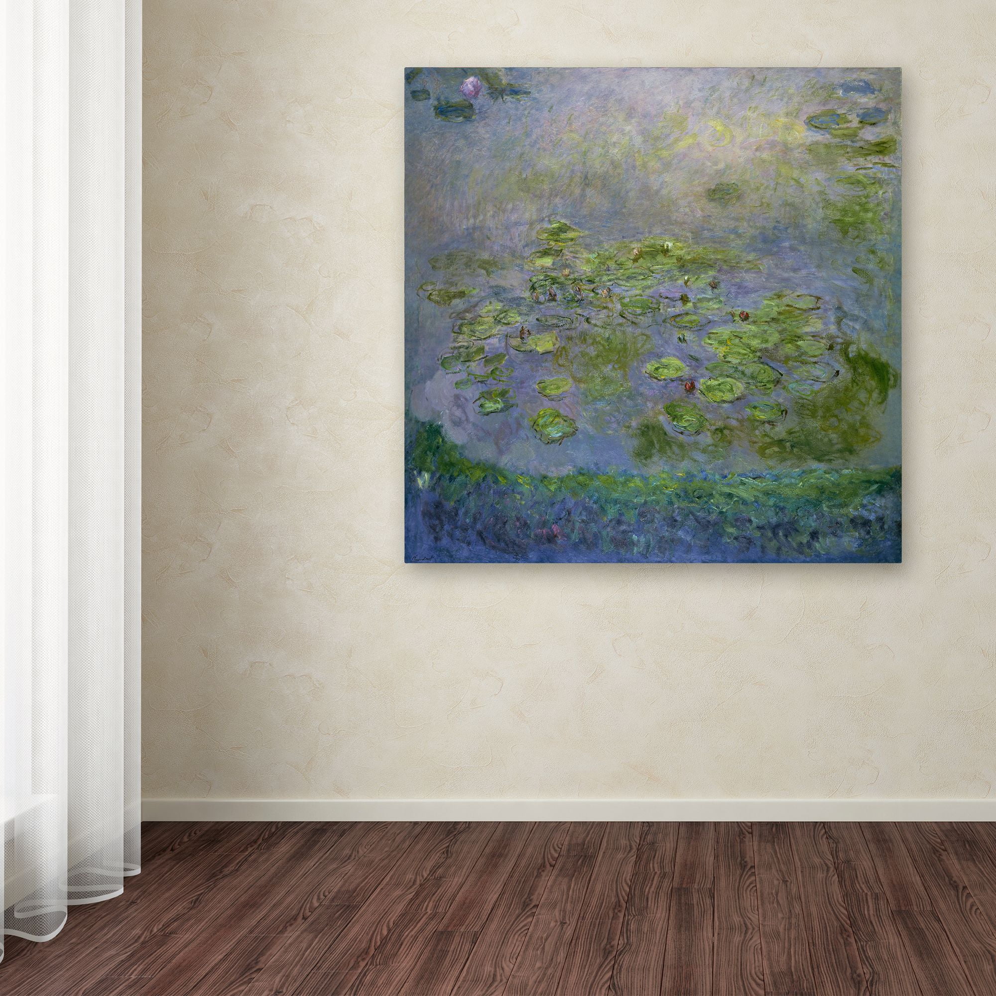 Trademark Fine Art 'Nympheas Waterlilies' Canvas Art by Monet