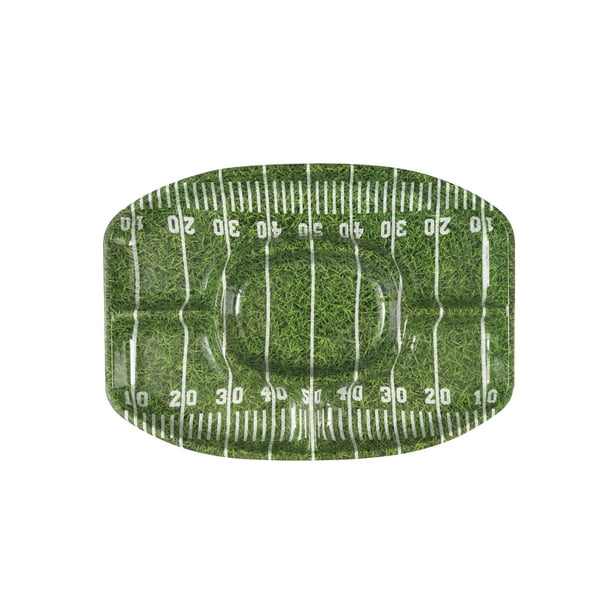 End Zone Football Plastic Chip and Dip Platter - Walmart ...