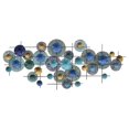 thumbnail image 1 of Plutus Brands PBTH92177 Metal Abstract Wall Decor, Blue, 1 of 1