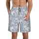 thumbnail image 1 of Balery Lily Flower Traje de Baño Estilo Hawaiano para Hombre, Shorts de Secado Rápido con Bolsillos-3X-Large, 1 of 6