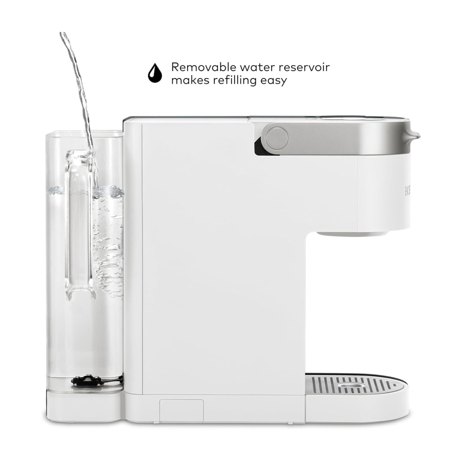 Keurig K-Supreme Single Serve K-Cup Pod Coffee Maker with MultiStream Technology, 4 Brew Sizes and 66oz Dual-Position Removable Reservoir (White)