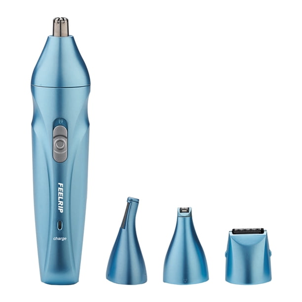 1 juego de recortador de vello nasal eléctrico recargable por USB para mujeres