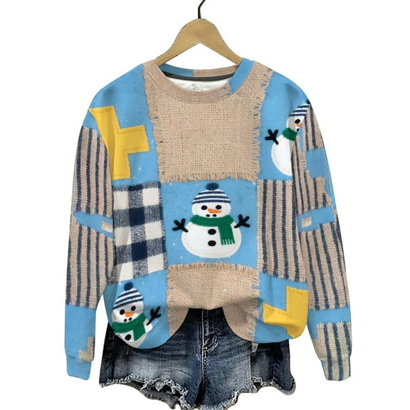 Fall Saving Talove Long Sleeve Shirts for Women Funny Graphic Sweatshirt Women Fall Clothes Fall Outfits Trendy Womens Tops Casual Plus Size Christmas Shirts