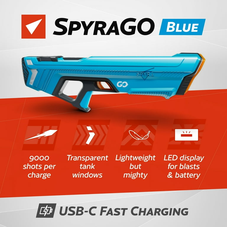 SPYRA™ - SpyraGO Automatic Toy WaterBlaster - Premium Electric