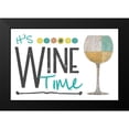 thumbnail image 2 of JMB Designs 14x11 Black Modern Framed Museum Art Print Titled - Its Wine Time - White, 2 of 5