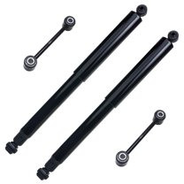 Detroit Axle - Pair (2) New Complete Rear Shocks Absorbers and Sway Bar Links for 1997 1998 1999 2000 2001 2002 2003 2004 Dodge Dakota 4x4 ONLY