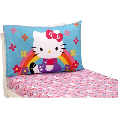 Hello Kitty Stars and Rainbows 2-Pack Toddler Sheet Set