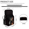 thumbnail image 6 of FUIALDOLG Crossbody Purse Two Horses Portrait Theme Portable Cross Body Purse for Travel, Polyester Zipper Crossbody Bags, 6 of 7
