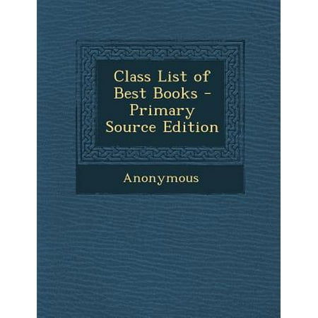Class List of Best Books