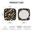 thumbnail image 5 of Fotbe Repair tools Pattern Velvet Stretch Couch Cushion Cover Plush Cushion Slipcover for Chair Cushion Furniture Protector Seat Cushion Sofa Cover-16.9in-Two Pieces, 5 of 7