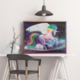 thumbnail image 4 of Cuadros Decorativos 5D DIY en forma especial diamante pintura punto de cruz mosaico artesanal (Horse06) Likrtyny embutido en tela, 4 of 9