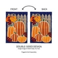 thumbnail image 4 of Evergreen Autumn Pumpkin Group Garden Burlap Flag, 4 of 6