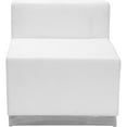 thumbnail image 4 of HERCULES Alon Series Melrose White LeatherSoft Reception Configuration, 3 Pieces, 4 of 6