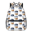thumbnail image 1 of Easygdp Coffee To Go Pattern Mochila Ergonómica Versátil para Laptop - Múltiples Bolsillos, Correas Ajustables, Unisex para Escuela, Viajes y Actividades al Aire Libre-One Size, 1 of 5