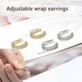 thumbnail image 4 of 2025Ear Clip,Sparkling Zirconia Huggie Ears Corrector CuffGently Improve Ears Position,Adjustable Wrap Earrings For Unisex, Everyday Wear, 4 of 7