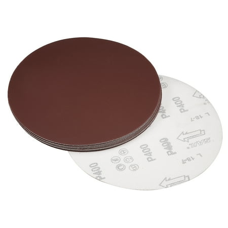 

8-inch Hook and Loop Sanding Discs 400-Grits Aluminum Oxide Flocking Sandpaper for Random Orbital Sander 15pcs