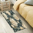 thumbnail image 2 of WOBOGO Yellowish Peony Carpet 39x20in Kitchen Bathroom Livingroom Plush Absorbent Non-Slip Floor Mat, 2 of 8