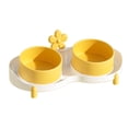 thumbnail image 2 of Cuencos Dobles Para Gatos, Cuencos Dobles Elevados Para Gatos Con Diseño Antideslizante, Cuencos Elevados De Cerámica Inclinados Para Evitar Derrames, Retienen Alimentos Y Agua,, 2 of 7