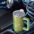 thumbnail image 2 of Camouflage 40oz Tumbler– Stainless Steel Insulated Tumbler with Handle and Straw, Large Capacity Travel Cup for Hot & Cold Drinks, 2 of 6
