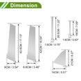 thumbnail image 4 of Unique Bargains Door Pillar Window Trim for Chevy Cruze 2011-2015 Silver Tone Front Rear Left Right Anti Scratch Sticker Pillar Posts Cover 10 Pcs, 4 of 8