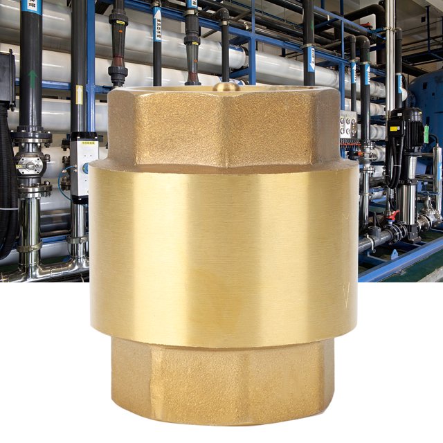 Válvula de Retención de una Vía Válvula de Retención Válvula de Retención Roscada de Latón Válvula de Retención de una Vía sin Retorno para Agua Gas Aceite ANGGREK Otros