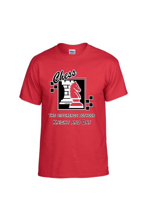 Knight and Day , Chess the Difference between Knight and Day: Chess T-shirt, Men Women, Girls, Boys Chess Shirt