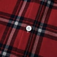 thumbnail image 6 of Xysaqa Men's Casual Long Sleeve Flannel Plaid Hoodie Shirts, Lightweight Buttons Hooded Shirt Jacket for Men & Boy, 6 of 9