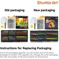 thumbnail image 6 of 82 Pack Acrylic Paint Set, Shuttle Art 66 Colors Acrylic Paint with 10 Brushes, 22ml/0.74oz Tubes, Vibrant Colors,Painting Supplies for Kids, Adults Painting & Crafting on Canvas, Wood Ceramic, 6 of 10