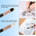 thumbnail image 4 of Uxcell Artist Blending Sponge Pen, 4 Pcs Double Headed Rubbing Sketch Pen Brush for Artist Lightening Highlight, Gold, 4 of 6