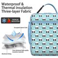 thumbnail image 2 of Panda Lovers Insulated Lunch Box Teen Reusable Lunch Tote Bag with Water Bottle Holder Lunch Tote Portable Bag School Camping, 2 of 6